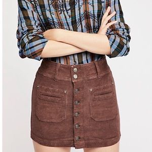 🌟 NWT Free People Joanie Cord Skirt